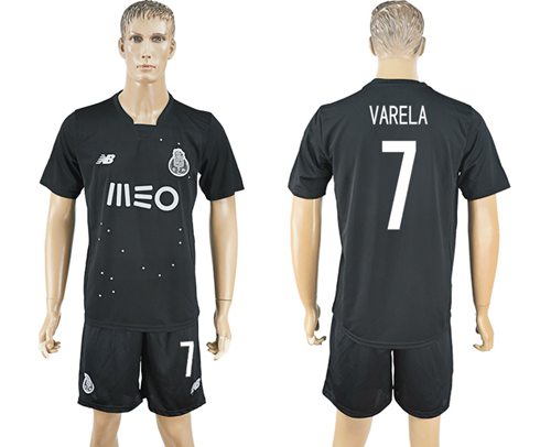 Oporto #7 Varela Away Soccer Club Jersey